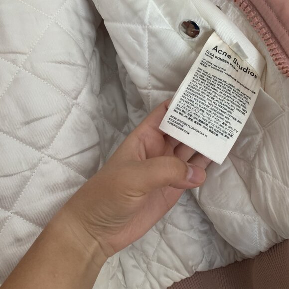 Acne Studios Bomber Jacket Dusty Rose Pink - Picture 12 of 12
